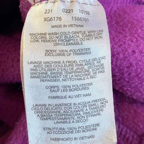 Columbia Benton Springs full zip purple fleece jacket Womens Extra Large warm - Picture 9 of 10